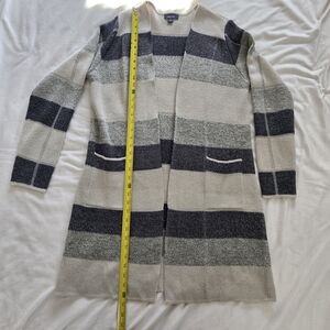 Alyx Two-Tone Sparkling Silver,Gray and Cream Knit Sweater